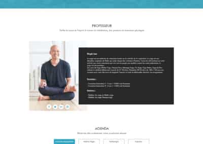 Marketplace Yoga - Accueil du site professeur