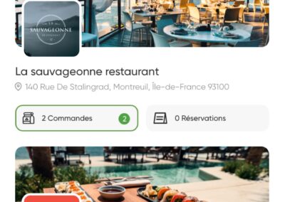 Plateforme des métiers de la restauration - Mes restaurants sur application mobile
