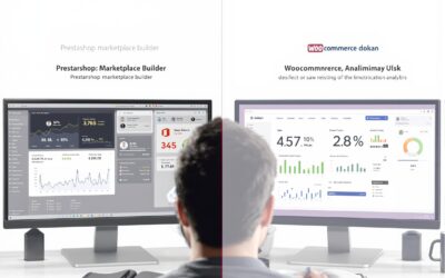 Avantages et inconvénients des marketplaces Prestashop Marketplace Builder et WooCommerce Dokian