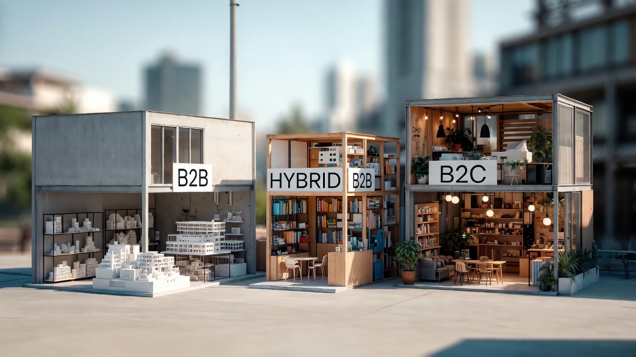 Comparaison des modèles de marketplace B2B, B2C et hybride