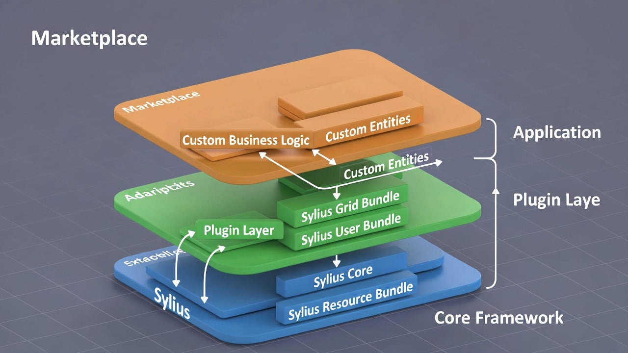 Concept de propriété complète et d'indépendance stratégique avec une plateforme e-commerce