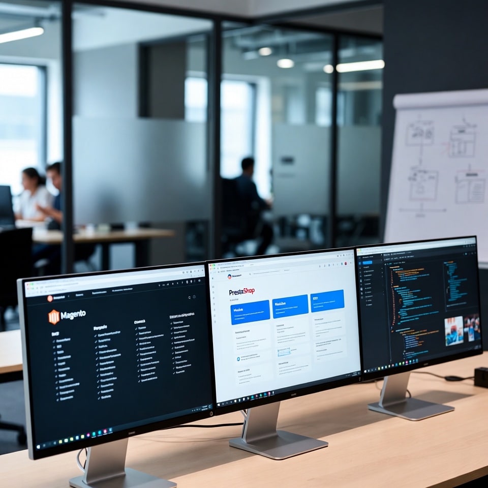Marketplace B2B ou B2C : Choisir la bonne stack technique entre Magento, PrestaShop et développement sur mesure Marketplace B2B ou B2C : Choisir la bonne stack technique entre Magento, PrestaShop et développement sur mesure