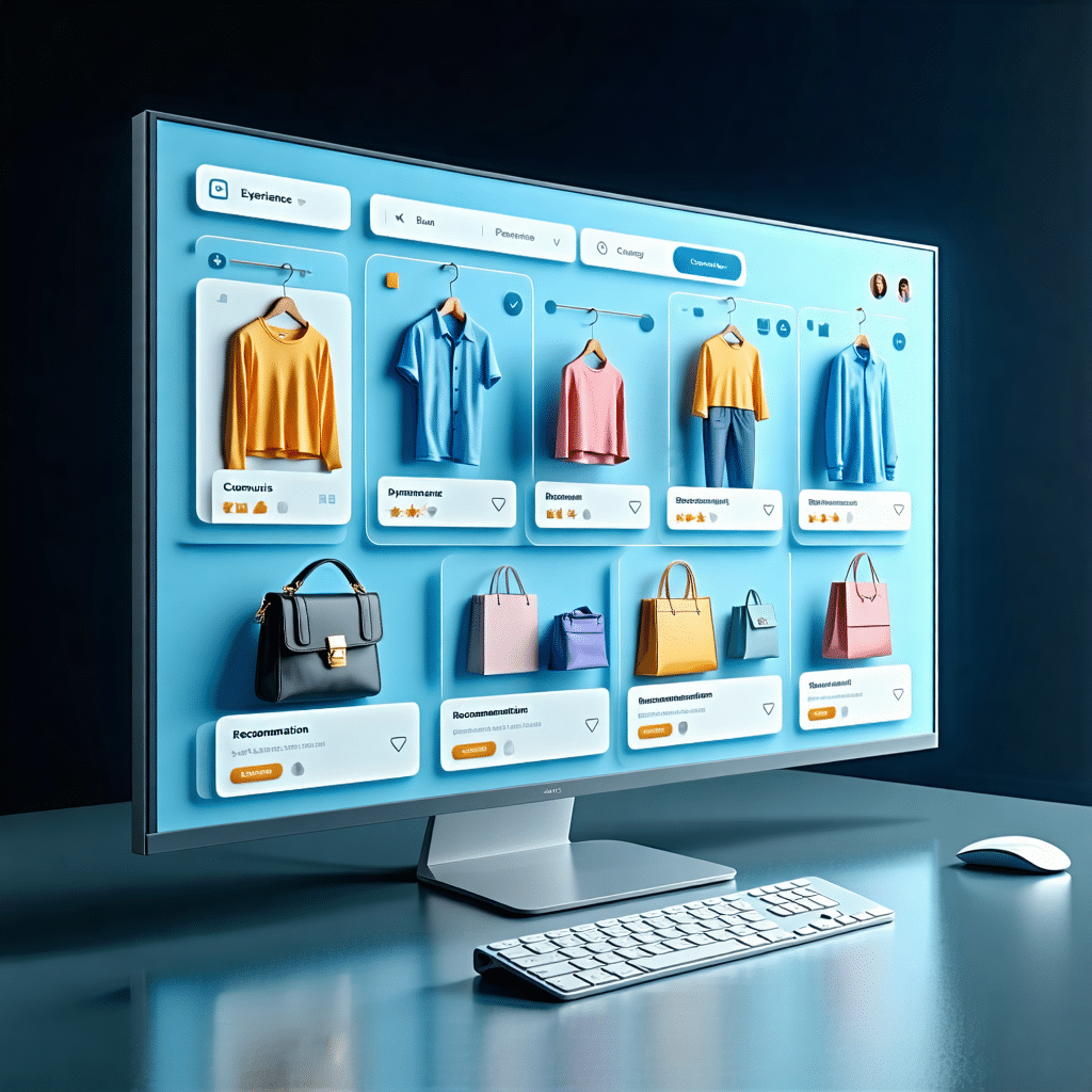 Expérience e-commerce personnalisée avec interface adaptative et recommandations intelligentes