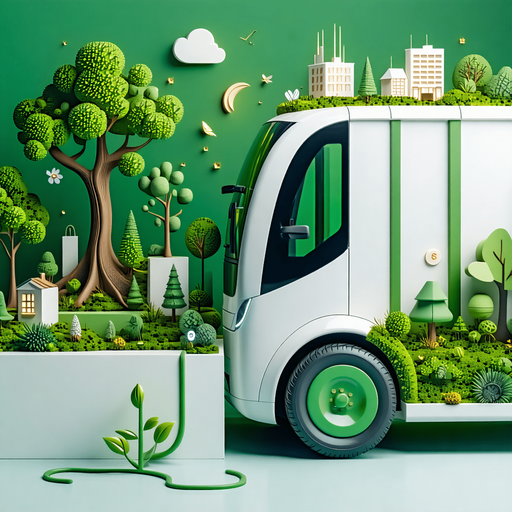 Solutions logistiques durables pour le e-commerce avec véhicules électriques et emballages écologiques