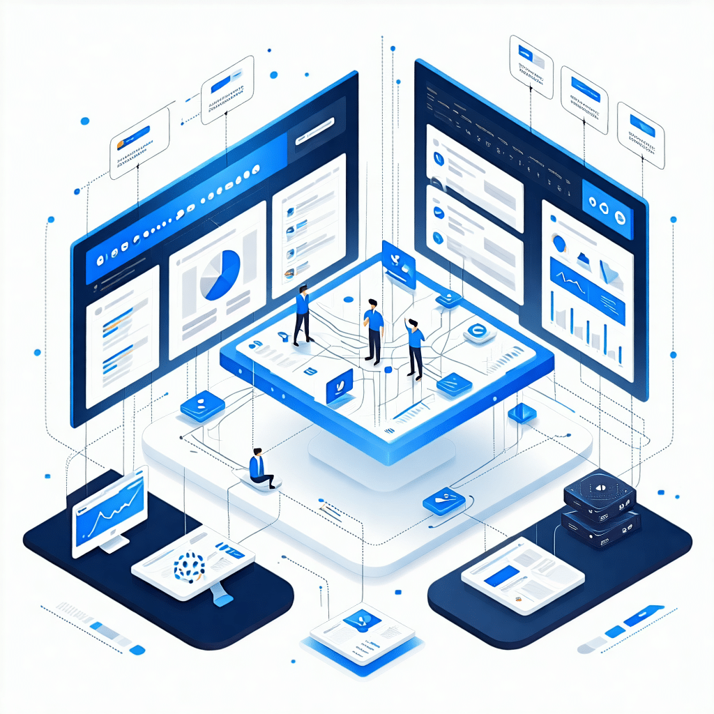 Interface de marketplace B2B multi-vendeurs avec workflows complexes