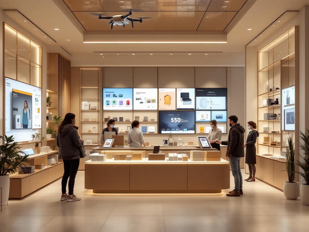 Point de collecte click-and-collect illustrant le modèle hybride online-offline d'une marketplace régionale