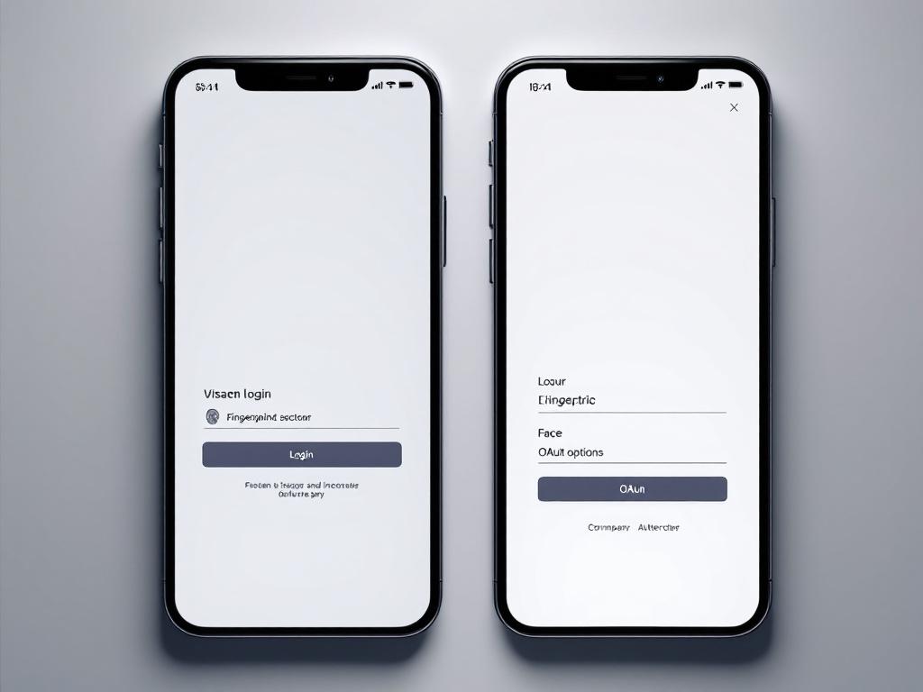 Comparaison des interfaces d'authentication mobile pour applications