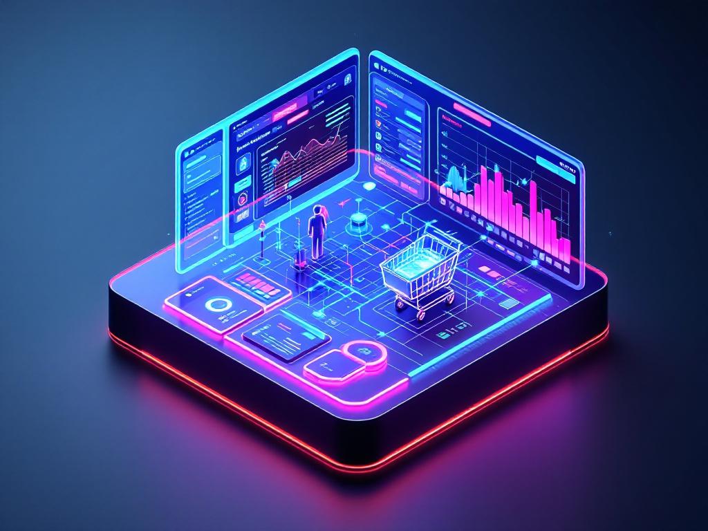 Modern-e-commerce-management-dashboard-with-artificial-intelligence-neural-network-visualization-abstract-digital-connections-professional-blue-and-white-color-scheme-isometric-3D-view-futuristic-server-room-with-glowing-data-streams-clean-minimalist-design-professional-photography-style-high-quality-detailed-4k-no-text-no-letters-no-numbers