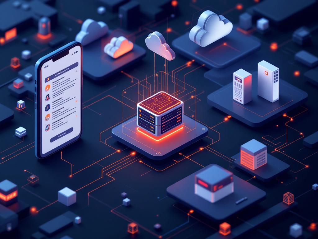 Schéma d'intégration d'applications React Native avec systèmes d'entreprise