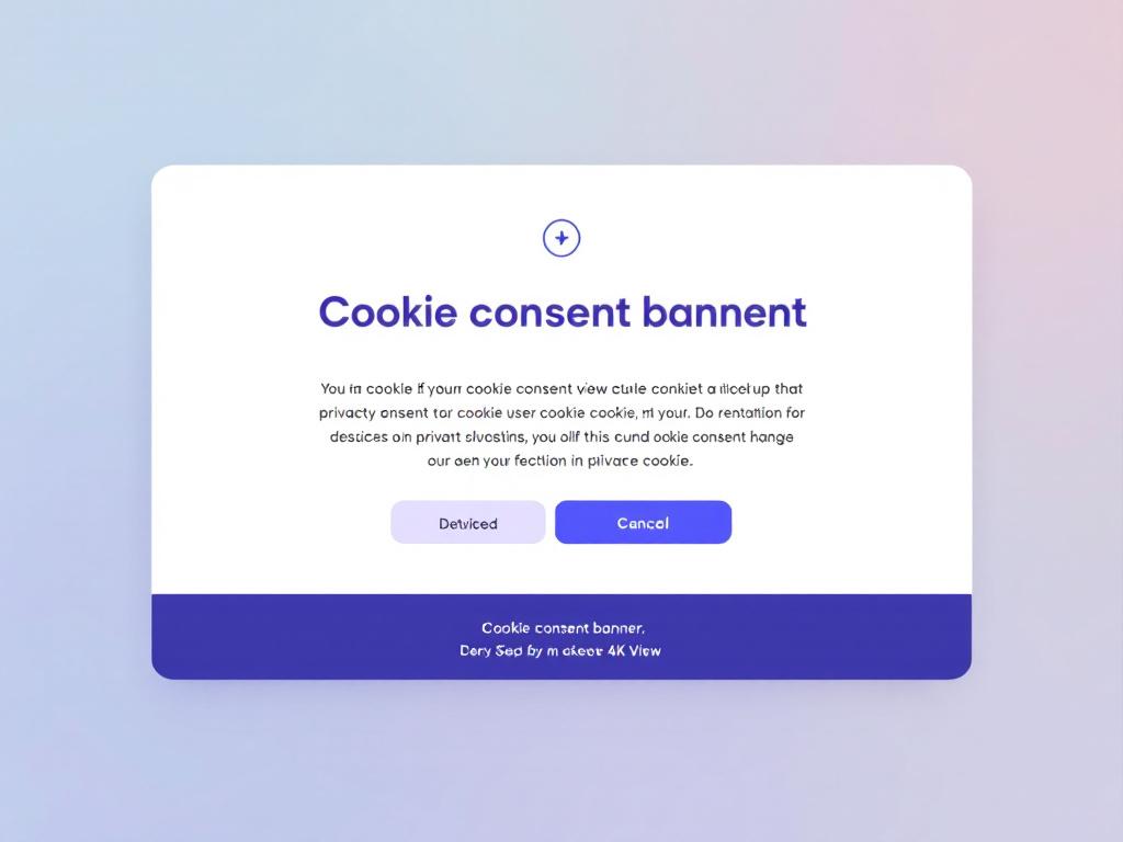 Interface de gestion des cookies conforme aux directives belges et européennes