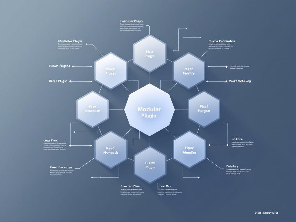 Architecture plugin découplée Sylius avec composants modulaires interconnectés