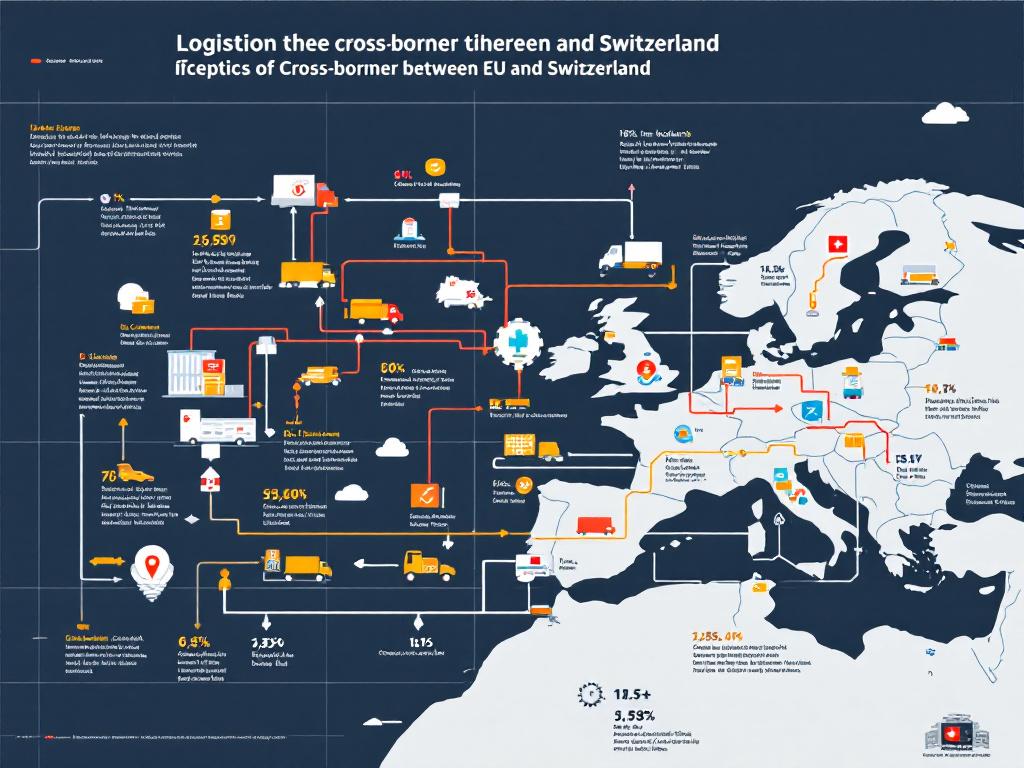 Visualisation des flux commerciaux transfrontaliers entre l'UE et la Suisse