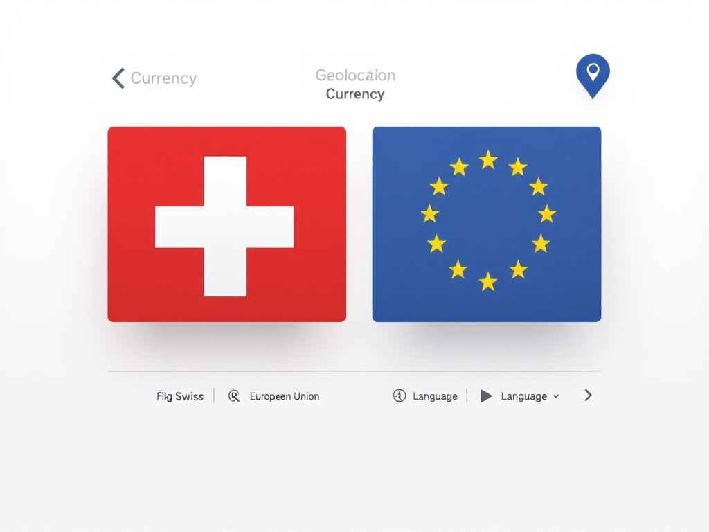 Sélecteur de devise CHF/EUR avec géolocalisation automatique