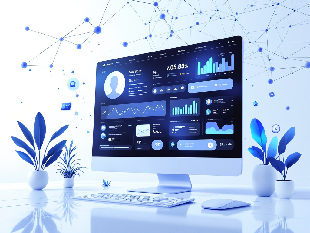 Modern-e-commerce-artificial-intelligence-concept-futuristic-online-shopping-interface-digital-brain-network-machine-learning-visualization-clean-professional-design-high-quality-detailed-4k-blue-and-white-color-scheme